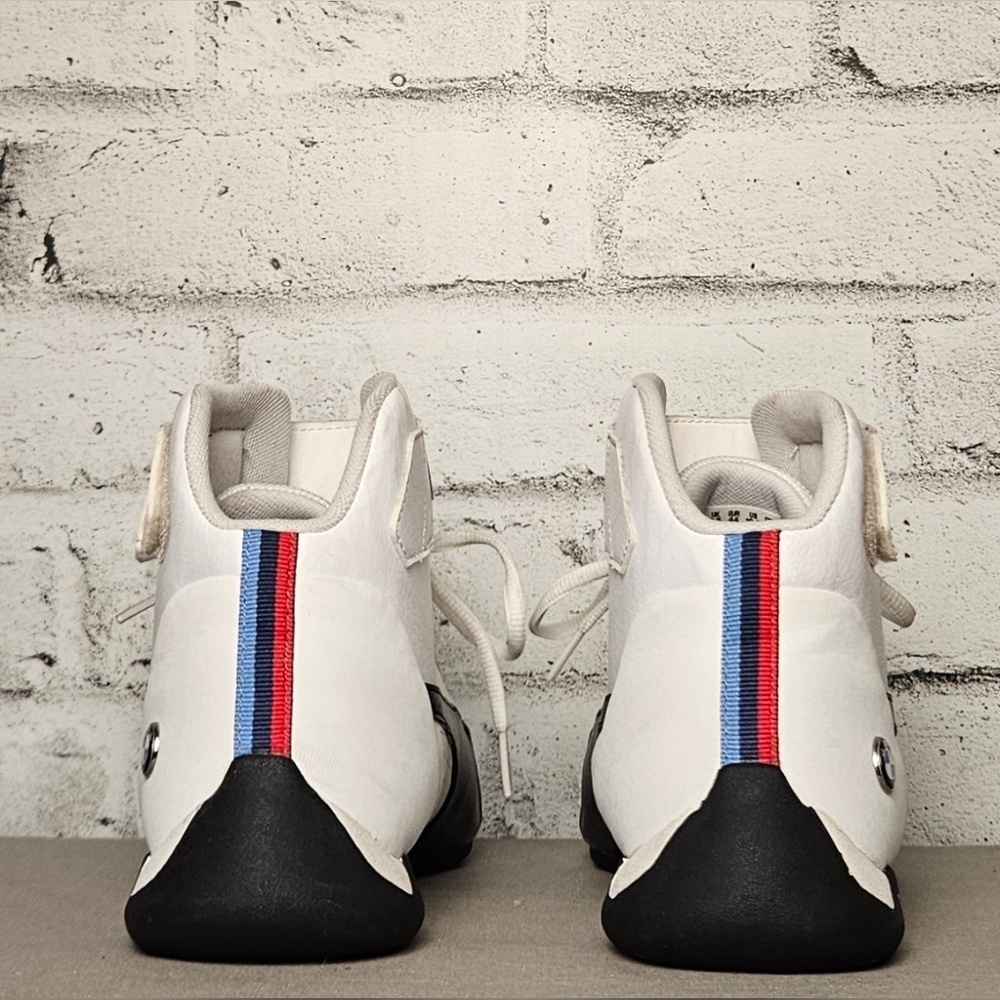 Puma BMW Motorsport Future Cat Mid Driving Shoes Mens 10.5 White - Picture 6 of 11